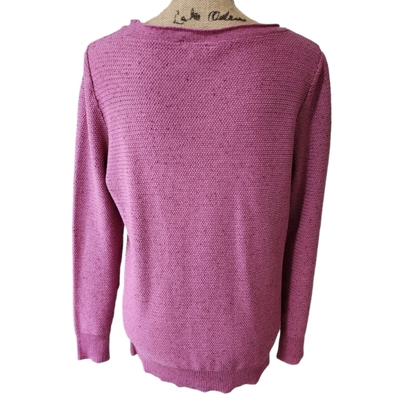 3/$15 dip Tunic Lilac V-neck Sweater - Small - Picture 3 of 7